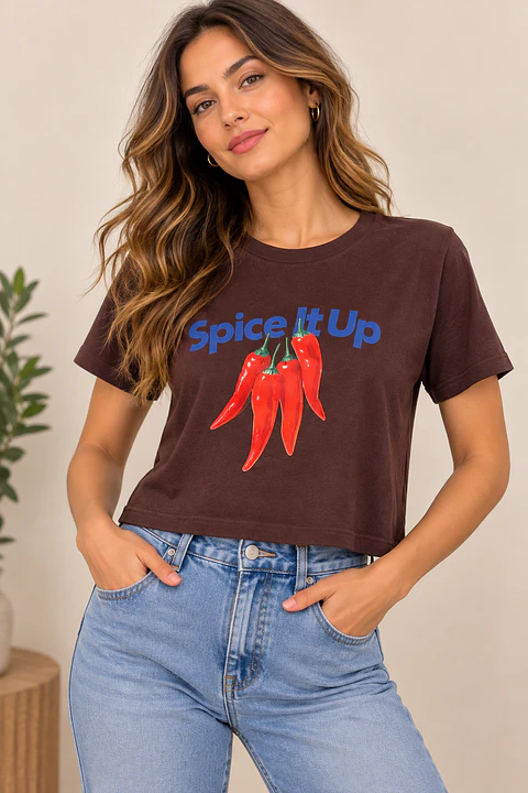 Polera Mujer de Viscosa Estampada | Talla Única
