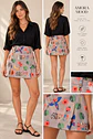 Minifalda Short Mujer Estampada Tropical - Miniatura 1