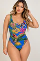 Body Mujer Otinta Estampado Tropical Azul - Miniatura 1