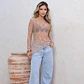 Blusa Mujer de Encaje Manga Larga Asimetrica - Miniatura 1