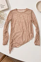 Blusa Mujer de Encaje Manga Larga Asimetrica - Miniatura 2