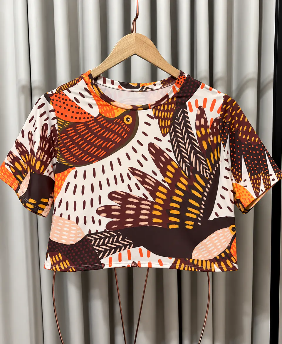 Polera Mujer Otinta Media Manga Estampada 7