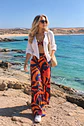 Conjunto Sofía Mujer Estampado | Top y Pantalón Palazzo - Miniatura 1