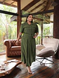 Conjunto Oliva  Blusa y Falda | Talla Única - Miniatura 3
