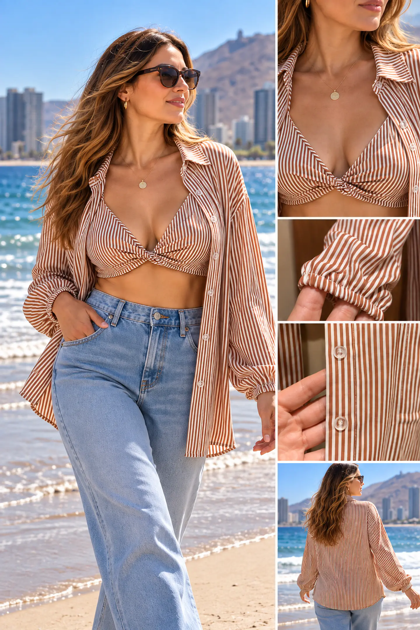 Conjunto Mujer Camisa y Top 5