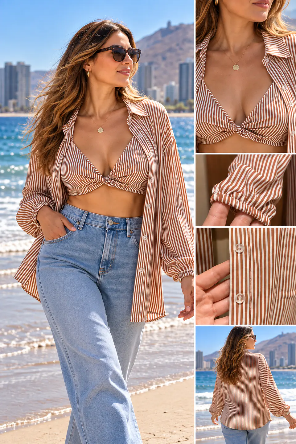 Conjunto Mujer Camisa y Top 5