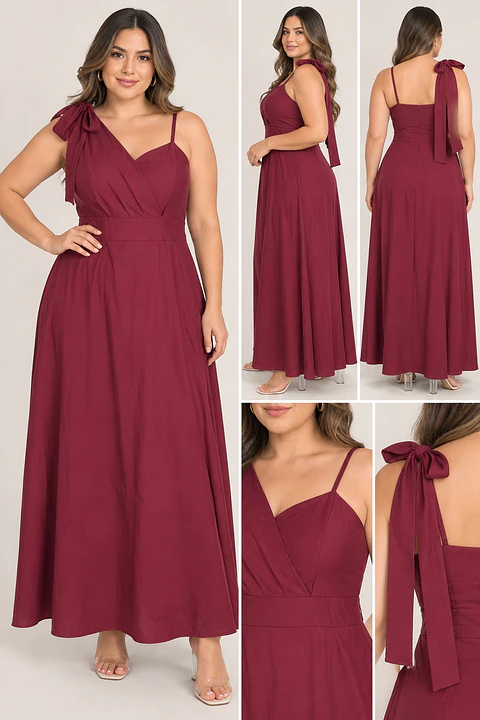 Vestido Mareli Largo de Viscosa | Talla Única