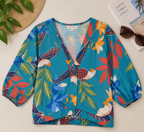 Blusa Floripa Mujer de Viscosa | Talla S-L