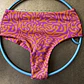Bikini Mujer Estampado Abstracto Rosa y Naranjo | Talla M - Miniatura 3