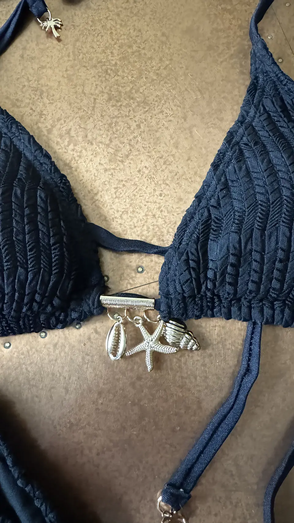 Trío Mujer Amora Negro | Bikini y Pantalón | Talla P (S) 3