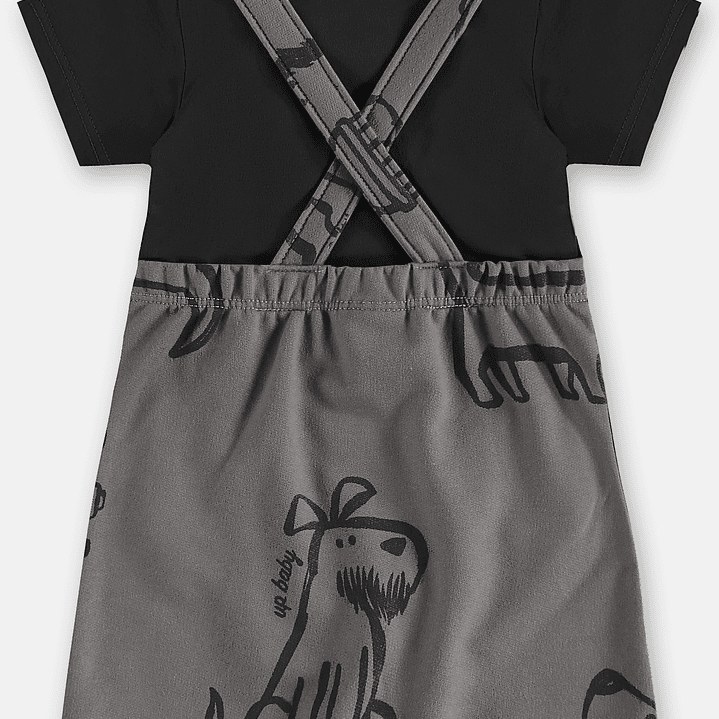 Set polera overall Up baby 2