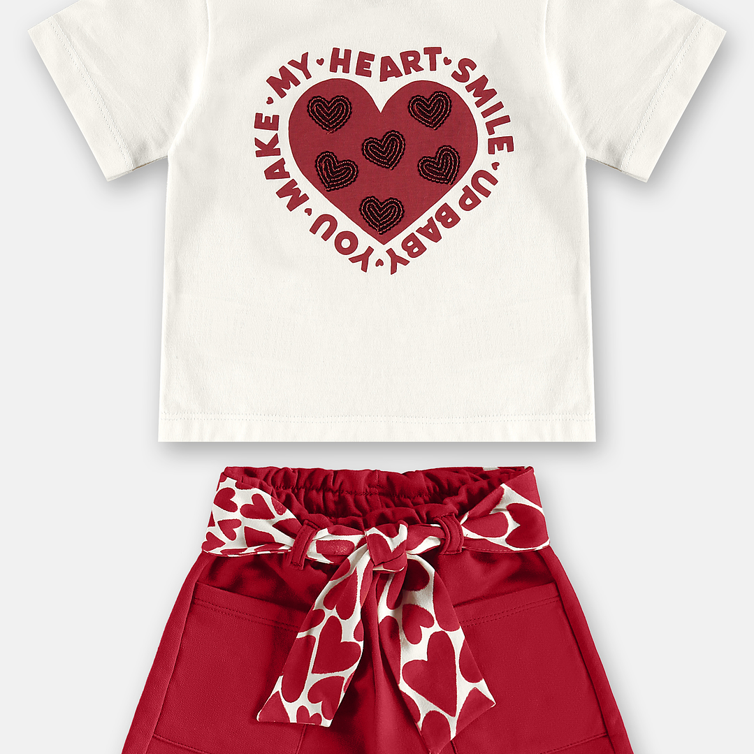 Polera corazón y short Up Baby 1