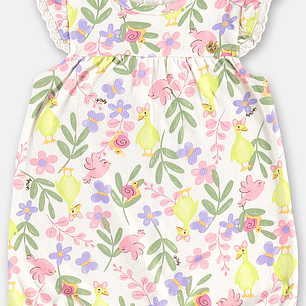 Romper flores y animalitos Up Bbay