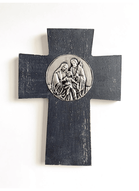 Cruz Rústica Sagrada Familia 