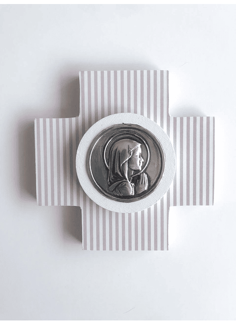 Cruz Estampada Virgen Niña