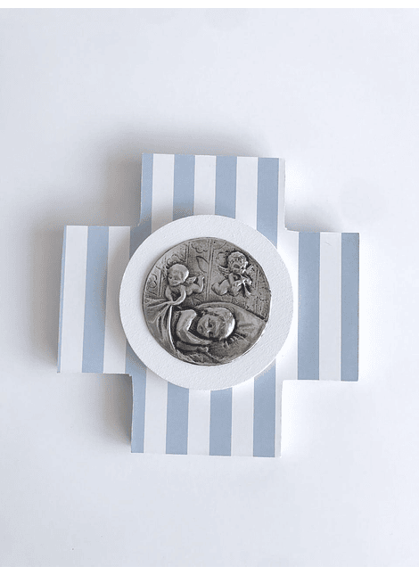 Cruz Estampada Ángel Guarda 14x14