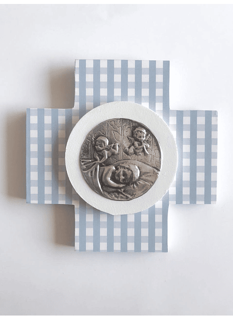 Cruz Cuadrada Estampada Ángel Guarda