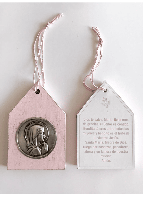 Colgante Rústico Virgen Niña