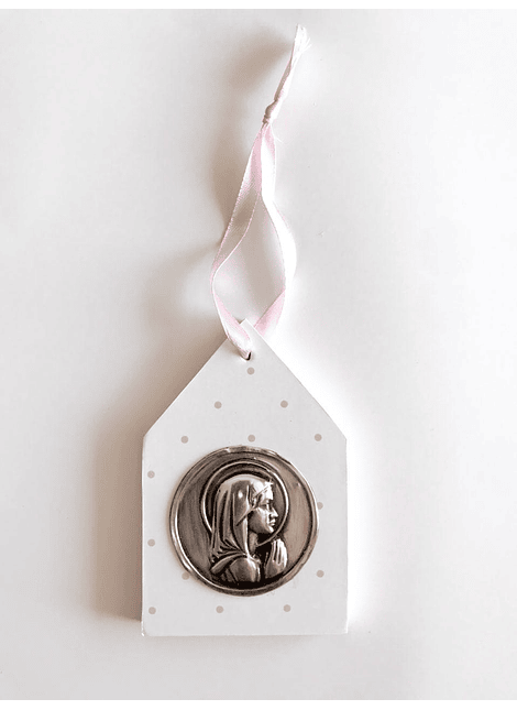 Colgante Estampado Virgen Niña