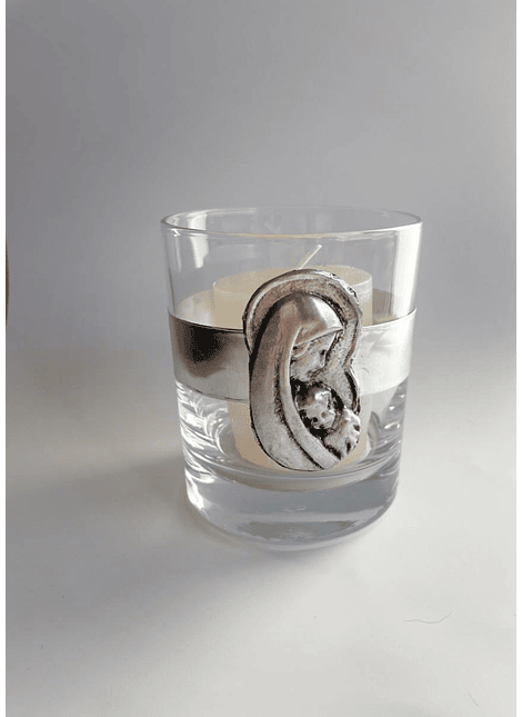 Vela Vaso Virgen con Niño