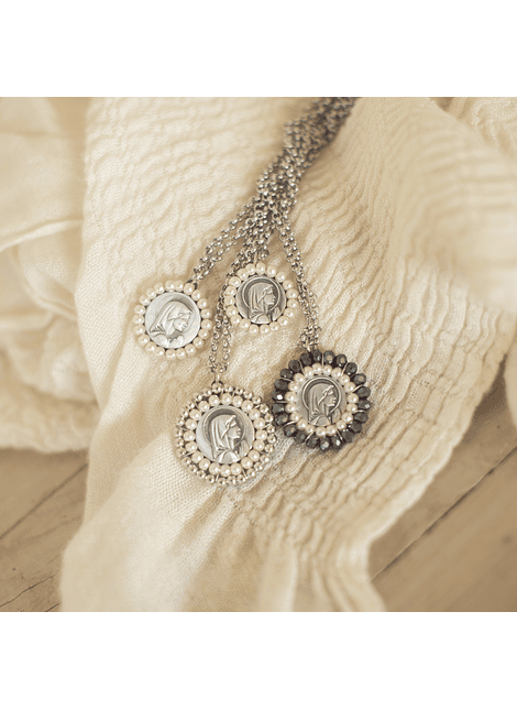 Conjunto Medalla Virgen Niña