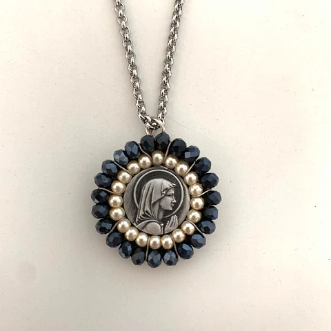 Conjunto Medalla Virgen Niña