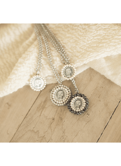 Conjunto Medalla Virgen Niña