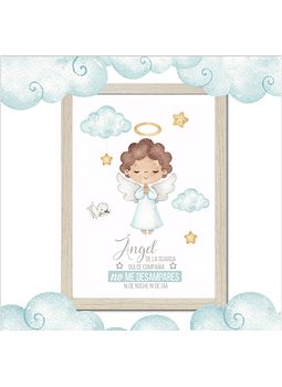 Cuadro Ángel de la Guarda con Oración
