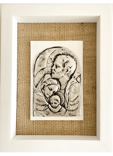 Cuadro Sagrada Familia Rustic