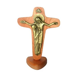 Cruz Unidad Pedestal con Madera 