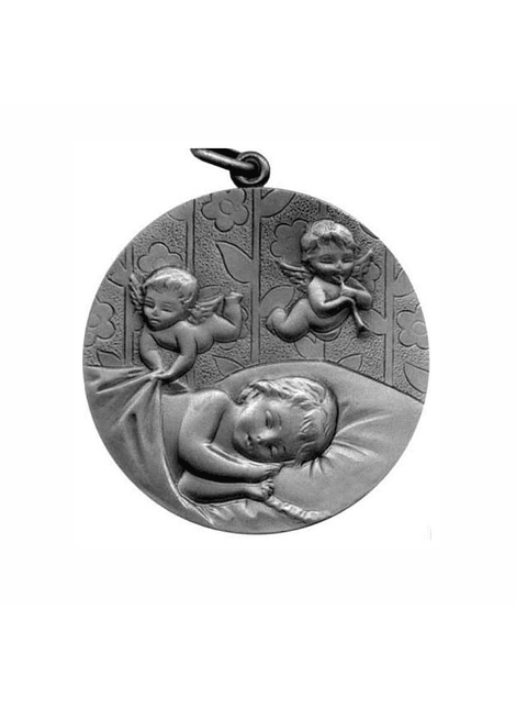 Cunero Peltre ángel de la guarda