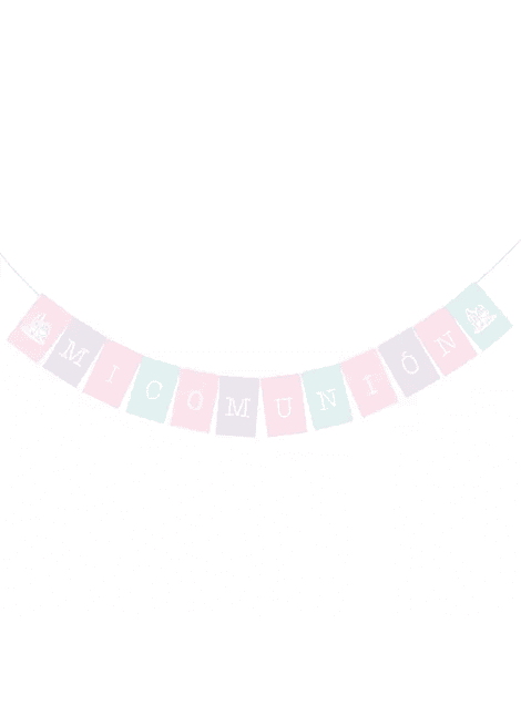 Banderines Mi Comunión 
