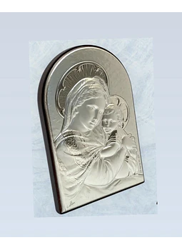 Cuadro Italiano semi arco Virgen con Niño 