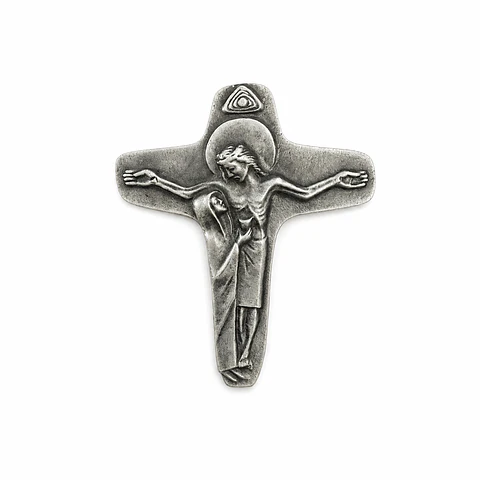 Cruz Unidad Metal plateada
