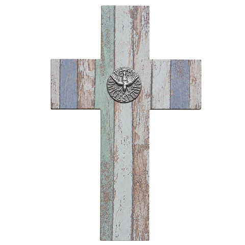 Cruz decoupage Espíritu Santo