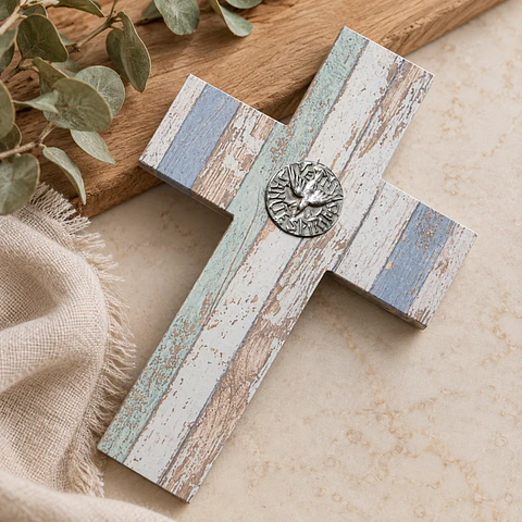 Cruz decoupage Espíritu Santo