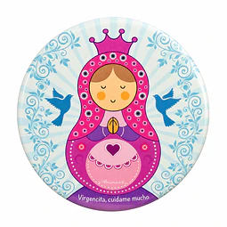 Imán virgencita Mamuchka rosa