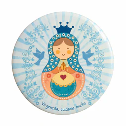 Imán virgencita Mamuchka rosa