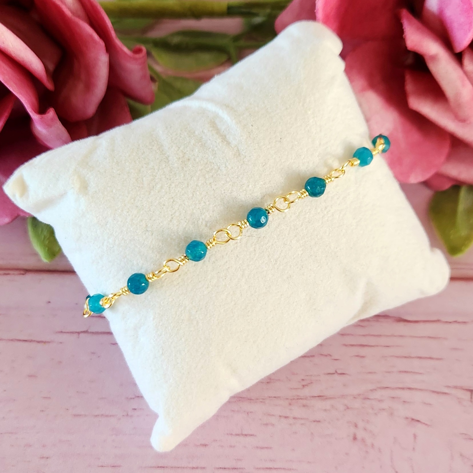 Pulsera Verde Petróleo