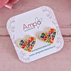 Pin Corazón Mini Colores Dorado