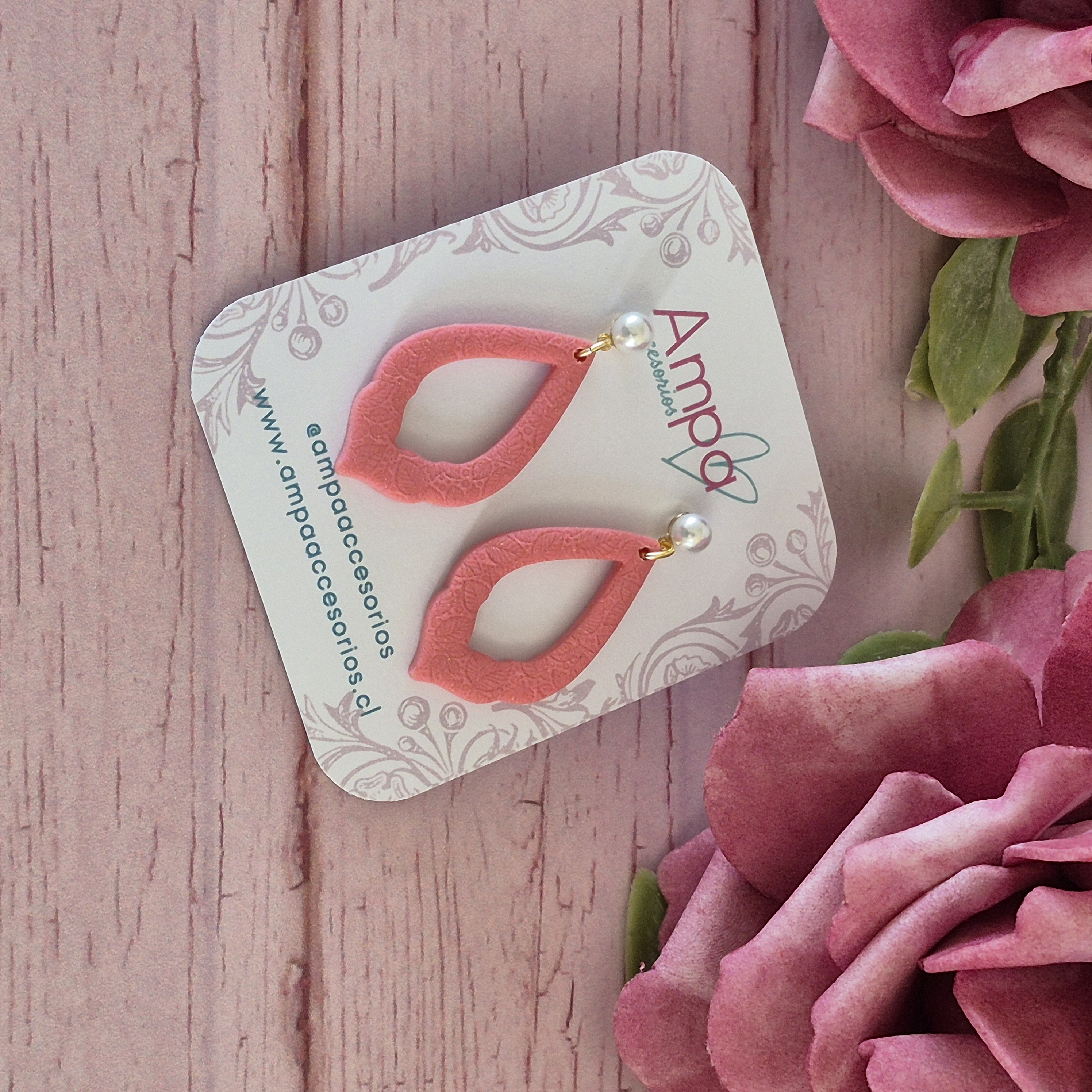 Aros Gotas Rosa Barbie
