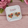 Pin Corazón Mini Colores Dorado