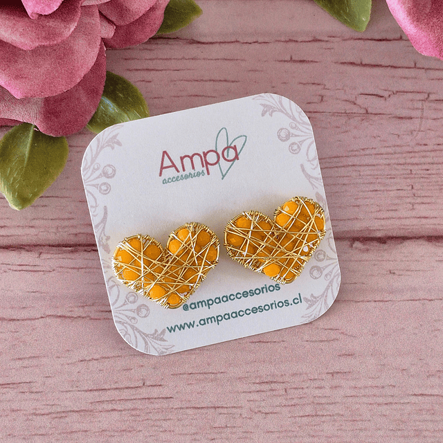 Pin Corazón Naranjo