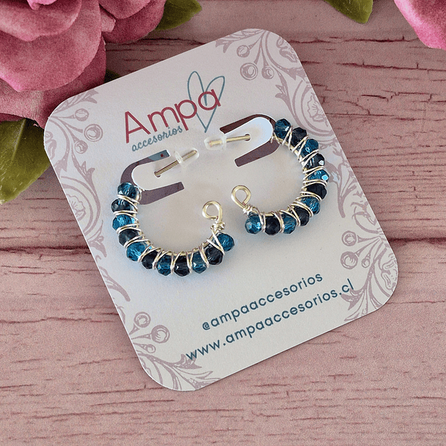 Evelyn mini Turquesa Azul Marino