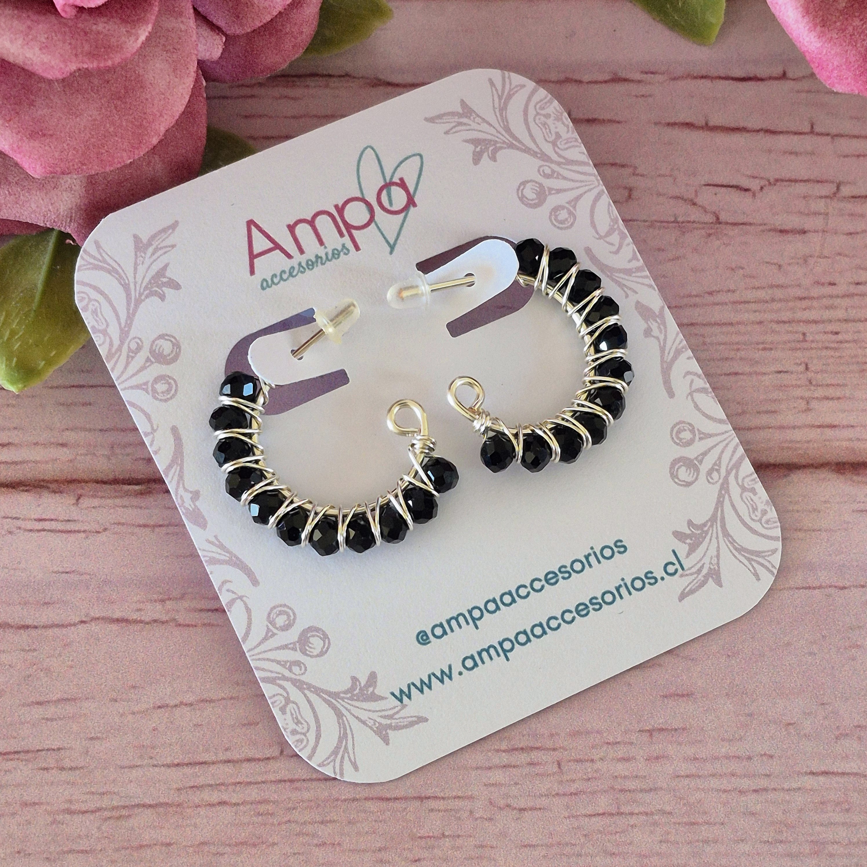 Evelyn mini Negro Plateado