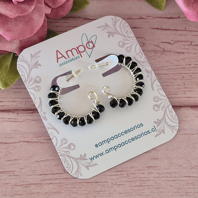 Evelyn mini Negro Plateado