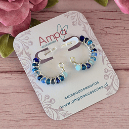 Evelyn mini Mix Azules Plateado