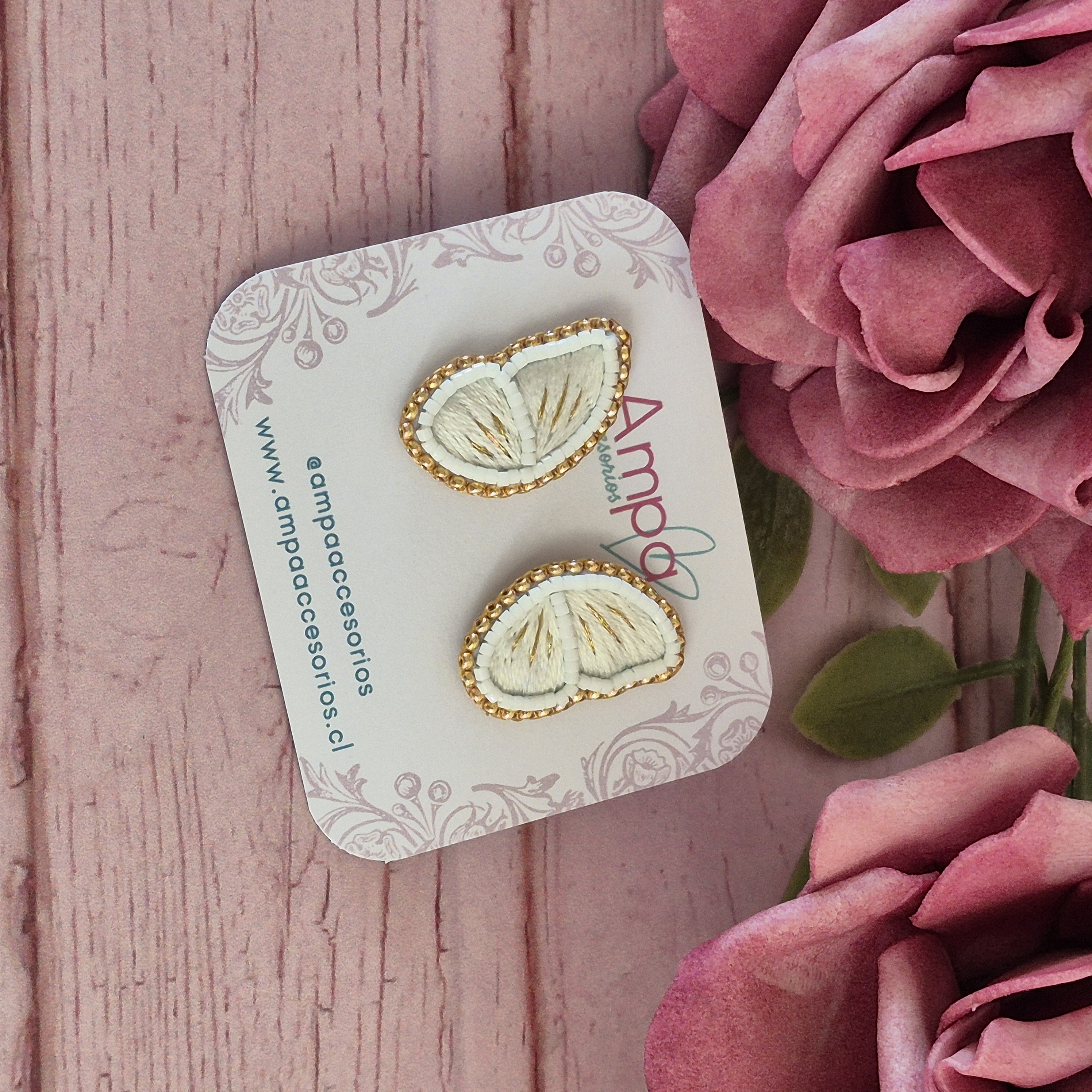 Mariposa Blanco Dorado