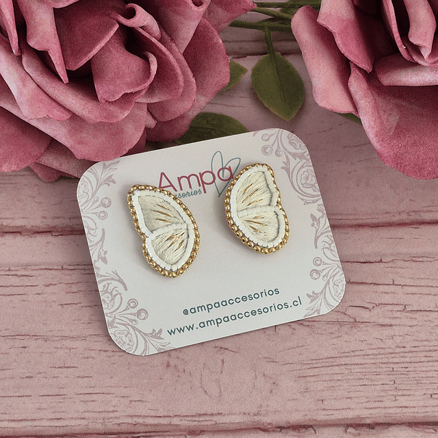 Mariposa Blanco Dorado