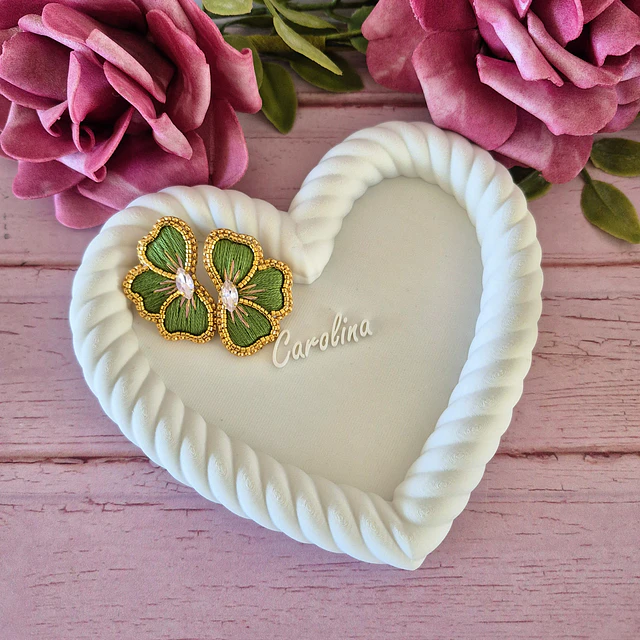 Plato Joyero Amor Trenzado Personalizado